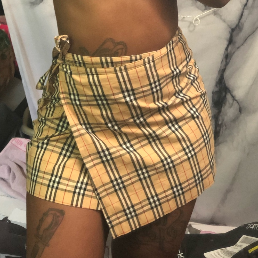 Burberry Blue Label wrap around skirt